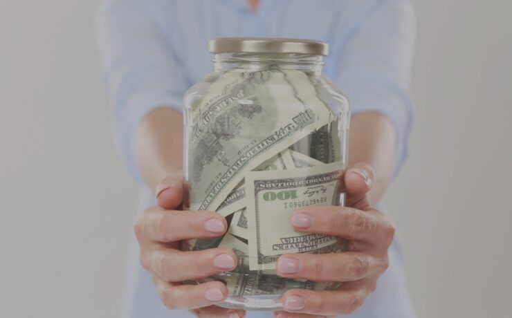 money savings savings dollars woman jar finances save