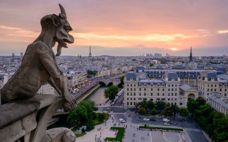 Uno dei gargoyles della cattedrale di Notre Dame