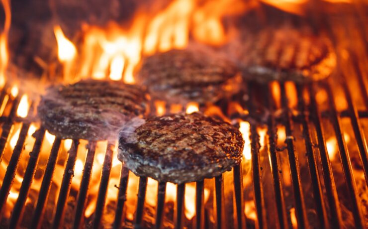 burger carne fuoco griglia cucinare