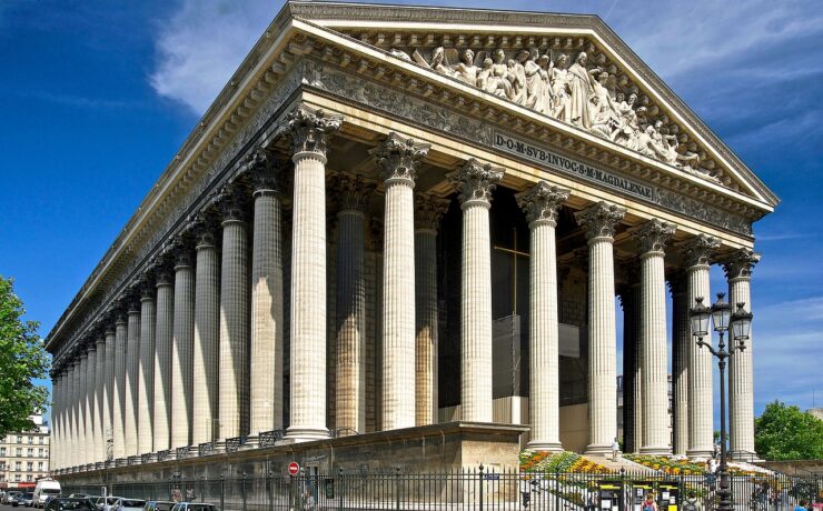 parigi, francia, la chiesa della madeleine