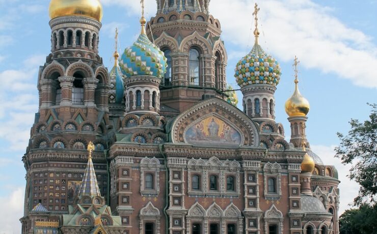 grigio e blu Chiesa del Salvatore sul Sangue San Pietroburgo russia europa religione