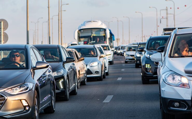 traffic, cars, road