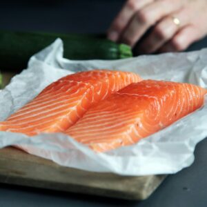 frozen salmon