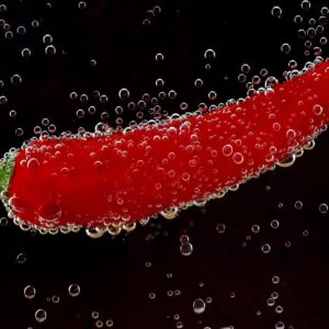 pepper frozen hot water