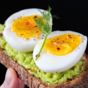 avocado toast eggs